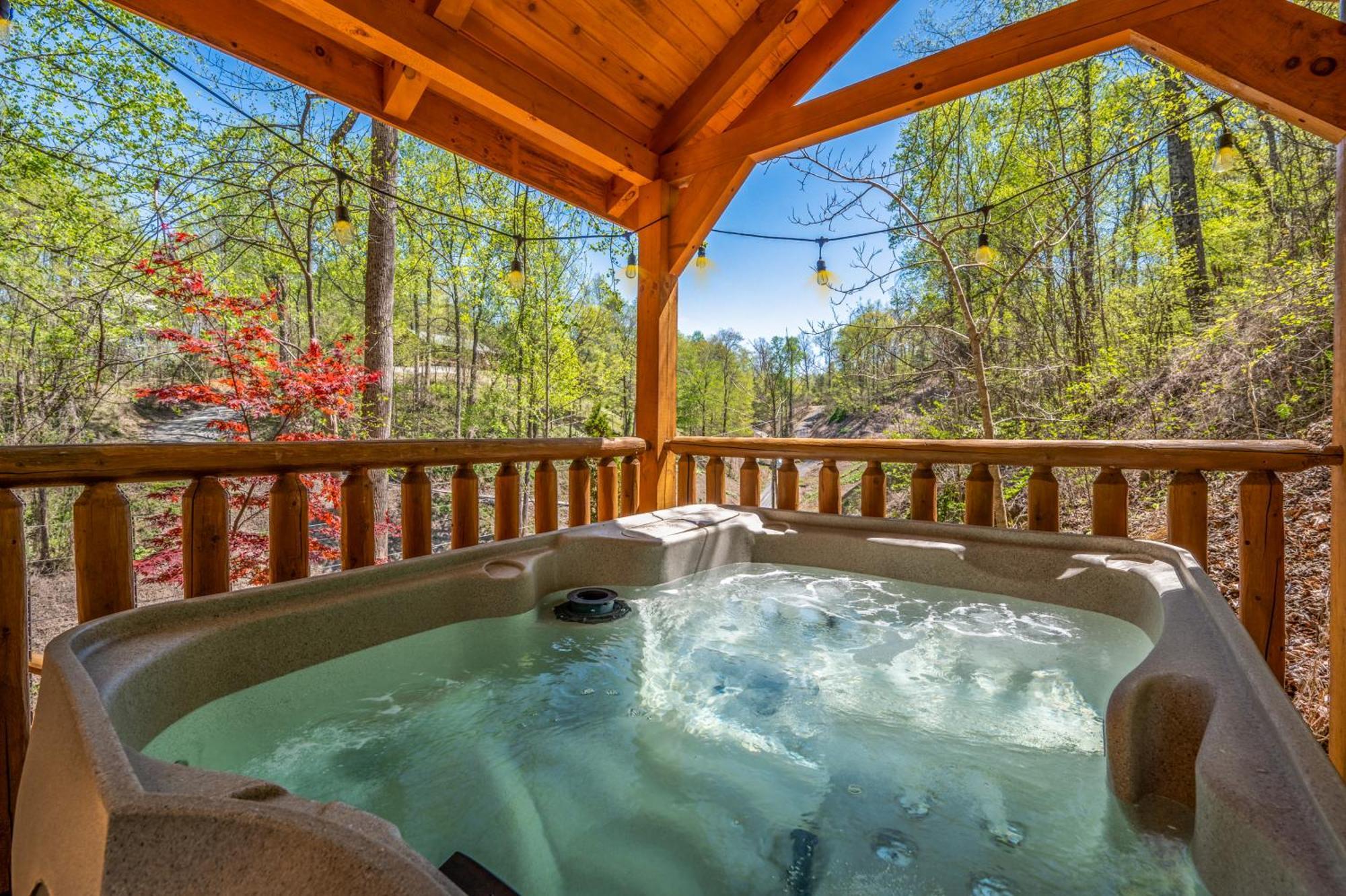 סביירוויל Permanent Vacation-Private Honeymoon Cabin With Hot Tub מראה חיצוני תמונה